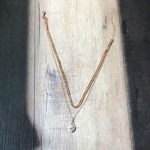 glamorous heart necklace